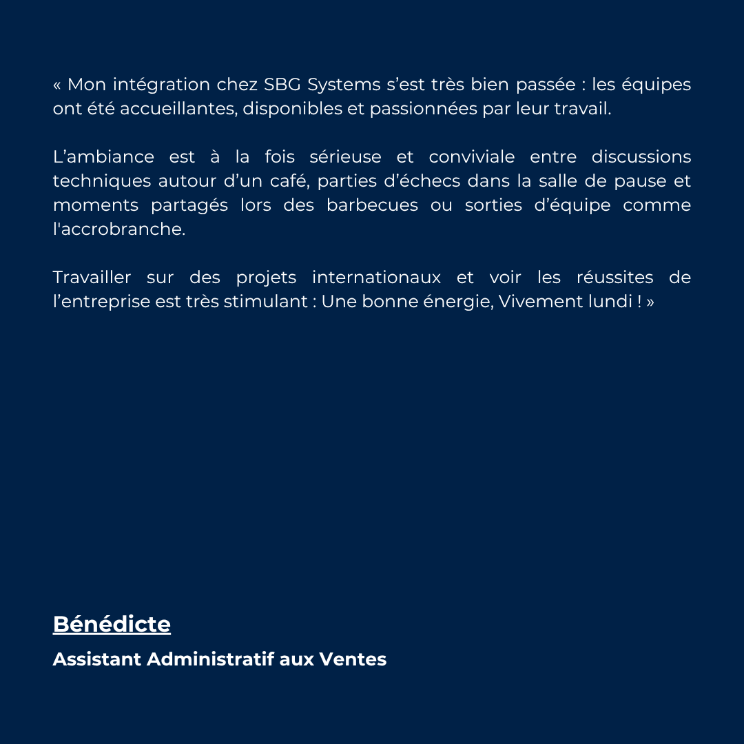 Témoignage Bénédicte