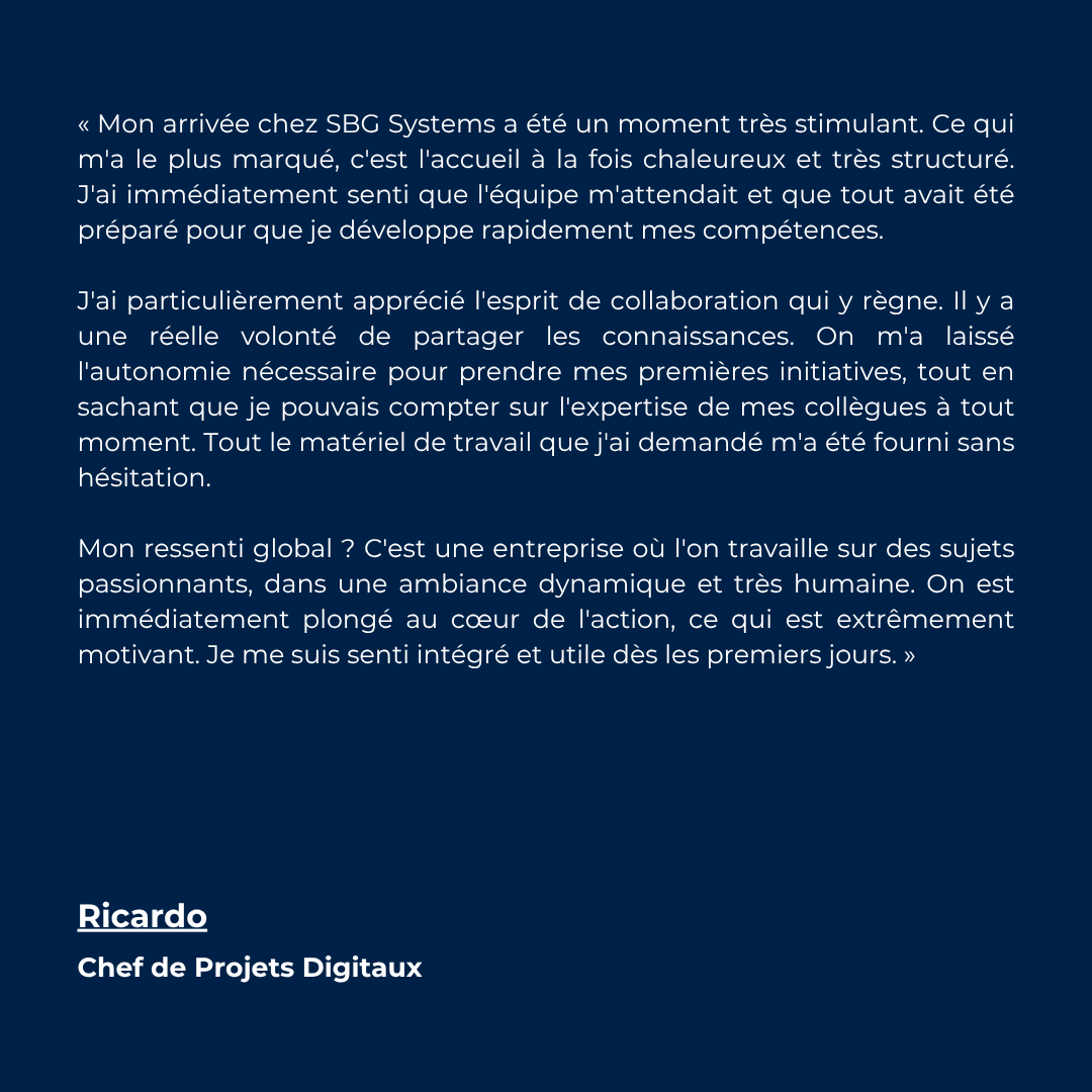 Témoignage Ricardo